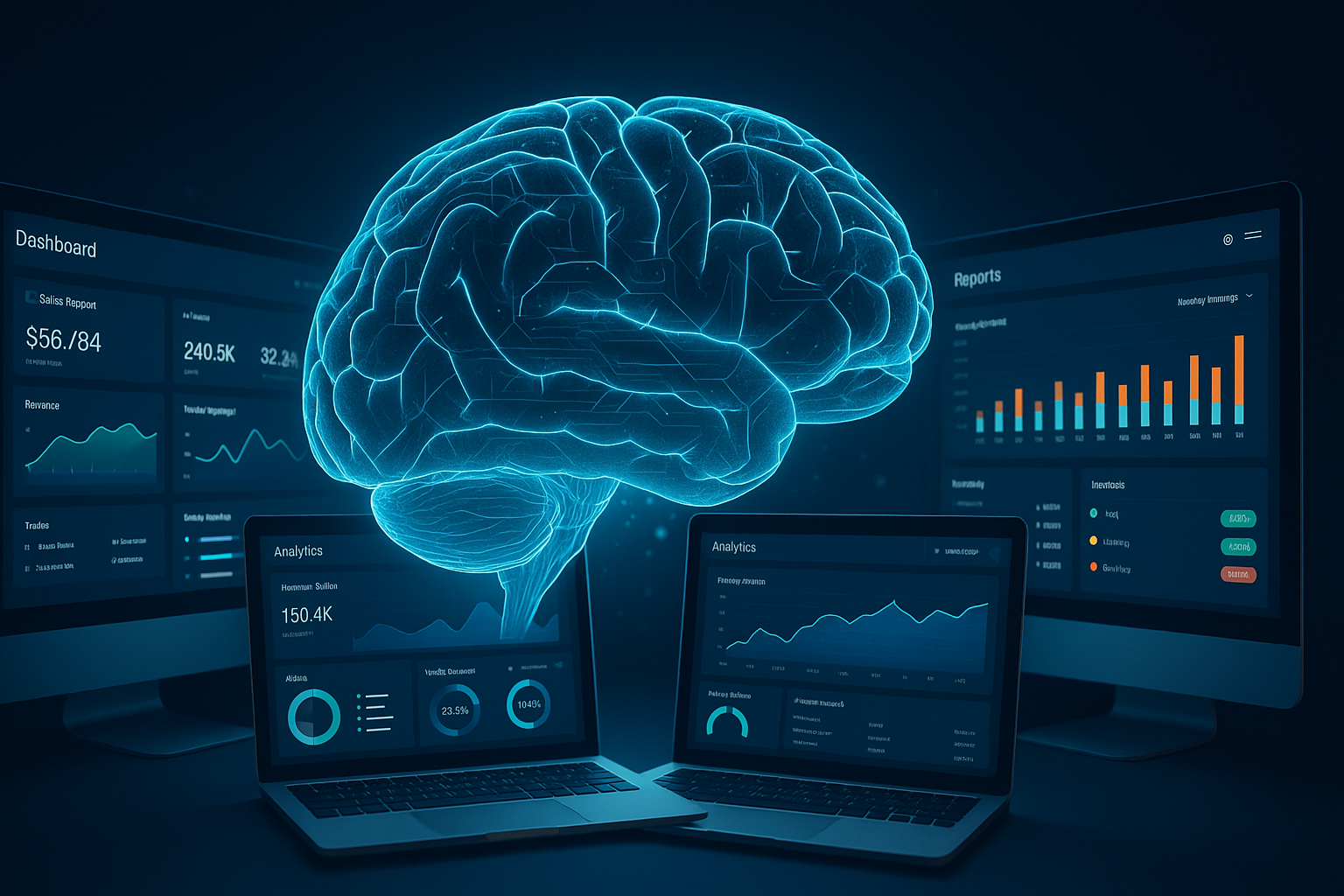 تطبيق الذكاء الاصطناعي على برامج الأعمال المخصصة والأتمتة الرقمية