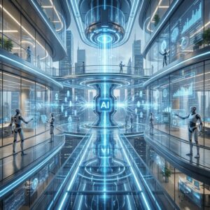 Empresa autônoma impulsionada por inteligência artificial, automação inteligente e agentes de IA empresariais.
