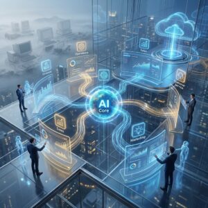 دمج أنظمة تخطيط موارد المؤسسات (ERP) وإدارة علاقات العملاء (CRM) والذكاء الاصطناعي لأتمتة العمليات وتحسين إدارة الأعمال