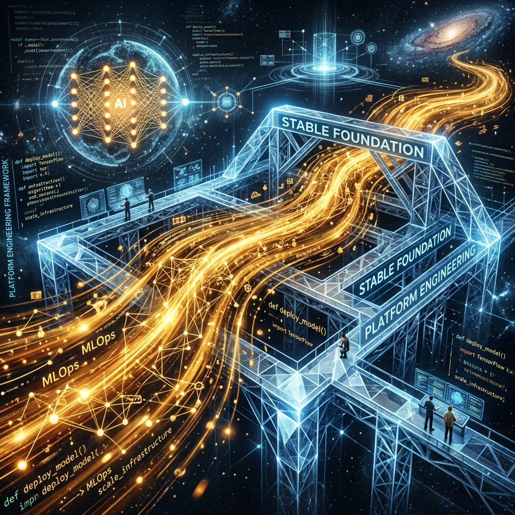 Ingénierie de plateforme avec intelligence artificielle optimisant le développement et le déploiement de logiciels d'entreprise.