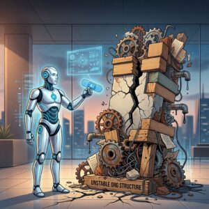 IA intentando optimizar procesos empresariales mal diseñados y sistemas ineficientes.
